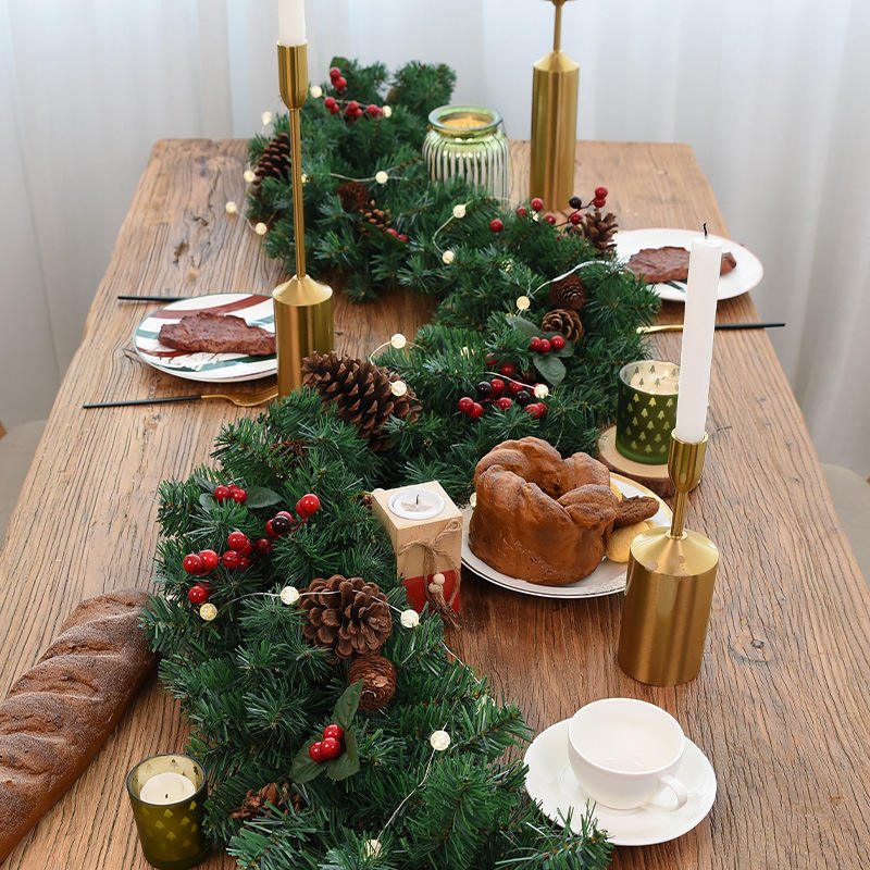 Premium Girlanda Choinkowa 100cm - Zdobiony Łańcuch Świąteczny Gęsty