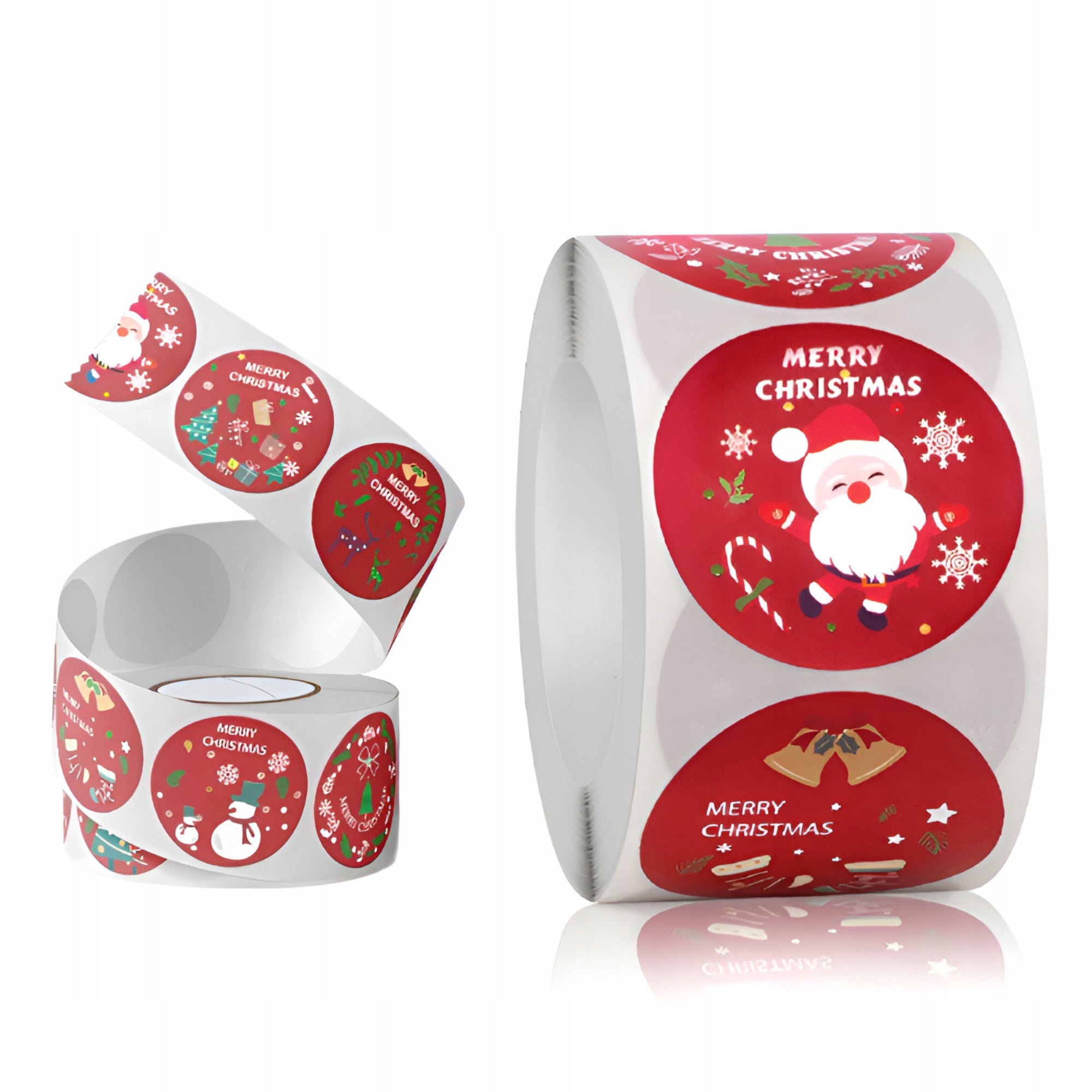 ZESTAW 500 SZTUK NAKLEJEK ŚWIĄTECZNYCH