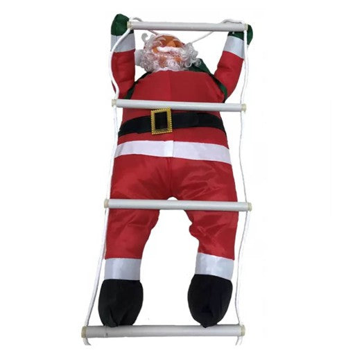 Mikołaje na Drabinie 1,2m! Ruchoma Dekoracja Świąteczna