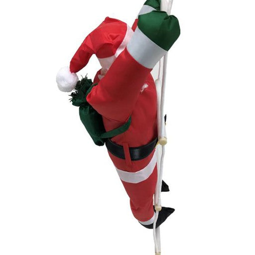 Mikołaje na Drabinie 1,2m! Ruchoma Dekoracja Świąteczna